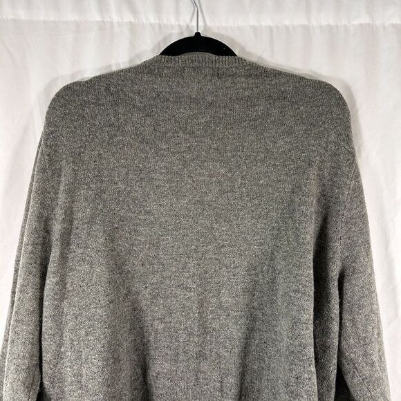 Polo Ralph Lauren Wool Sweater Men's Large Green Vneck Long Sleeve Pullover - Picture 8 of 9